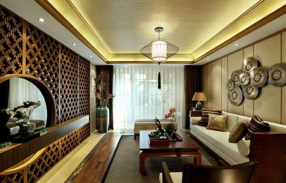 临沧室内装修万利园110平方米三居-东南亚风格室内设计家装案例