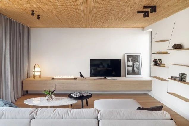 临沧室内装修莲池映月70平米公寓-极简原木风格室内设计家装案例