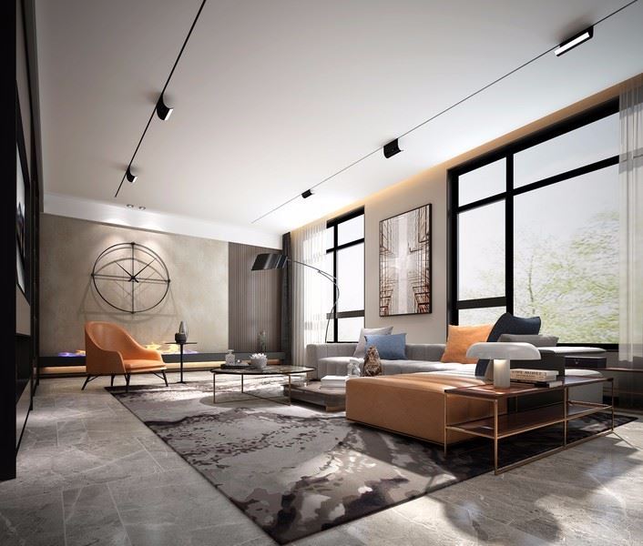 临沧室内装修驰宏小区158平米三居-现代简约风格室内设计家装案例