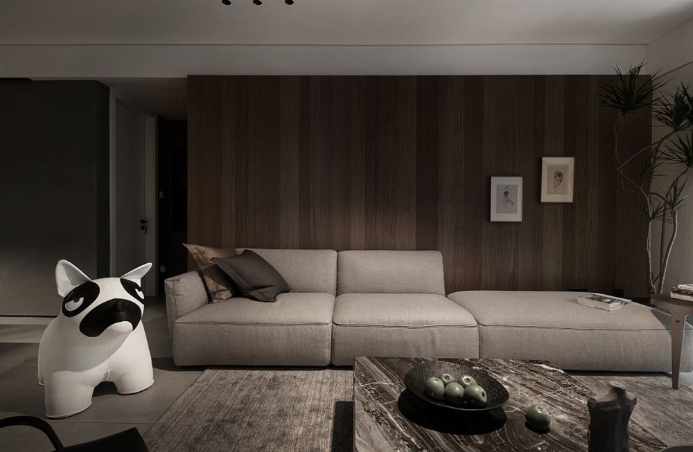 临沧装修设计美的君兰江山150平方米四居-现代简约风格室内家装案例效果图