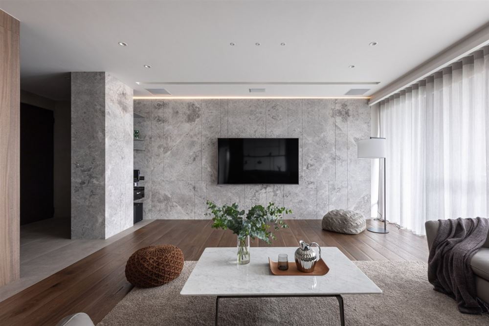 临沧室内装修美的君兰江山168平方米四居-现代简约风格室内设计家装案例